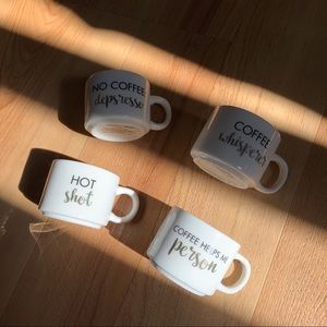 Espresso cup tower set